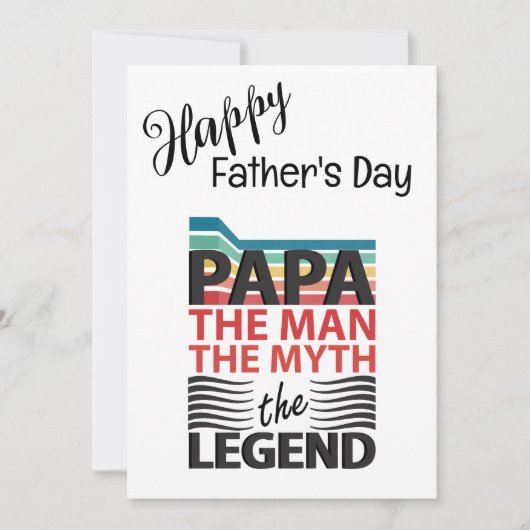 Het man, de mythe, de legende Vaderdag Kaart (Voorkant)