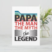 Het man, de mythe, de legende Vaderdag Kaart (Staand voorkant)