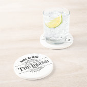 Het Man, de mythe, de legende Zandsteen Onderzetter (Zijkant)