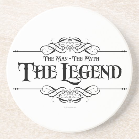 Het Man, de mythe, de legende Zandsteen Onderzetter (Voorkant)