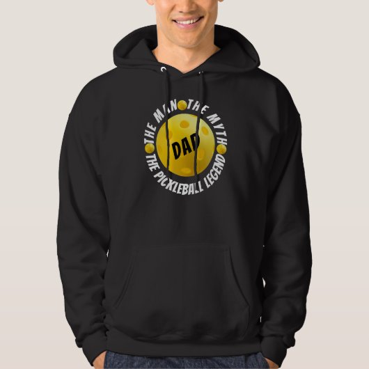 Het Man, de mythe, de Pickleball Legend, (naam) Hoodie (Voorkant)