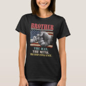 Het Man de mythe de slechte invloed Amerika T-shirt (Voorkant)