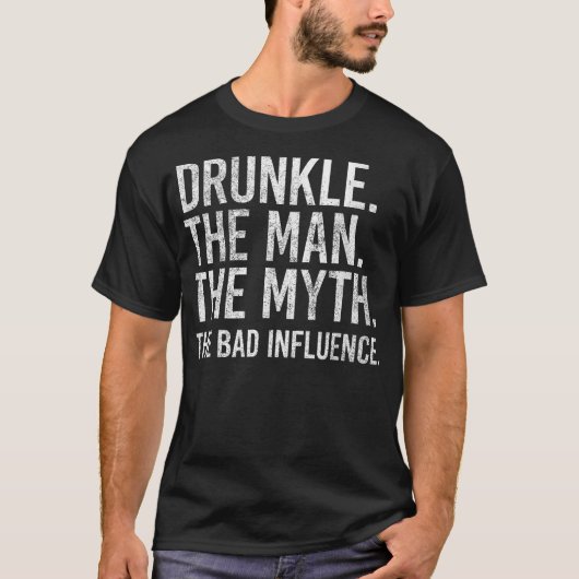Het Man de mythe de slechte invloed T-shirt (Voorkant)