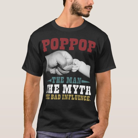 Het Man de mythe de slechte invloed T-shirt (Voorkant)