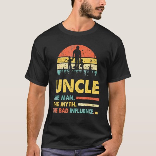 Het Man De mythe De slechte invloed van de vaders  T-shirt (Voorkant)