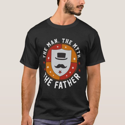 Het Man. De mythe. De vader. T-shirt cadeau (Voorkant)