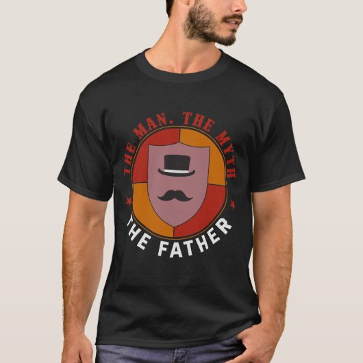 Het Man. De mythe. De vader. T-shirt cadeau (Voorkant)