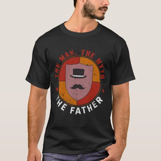 Het Man. De mythe. De vader. T-shirt cadeau (Voorkant)