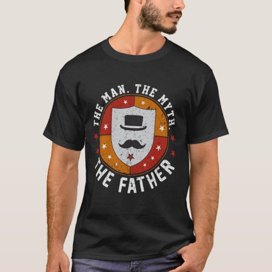 Het Man. De mythe. De vader. T-shirt cadeau (Voorkant)