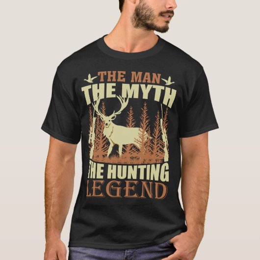 Het Man de mythe en de jachtleger T-shirt (Voorkant)
