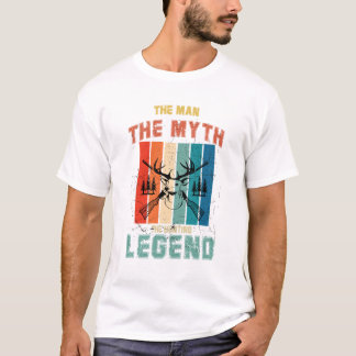 Het Man de mythe en de jachtleger T-shirt