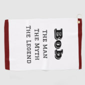 Het Man de mythe en de legendarische persoon Golfhanddoek (Horizontaal)