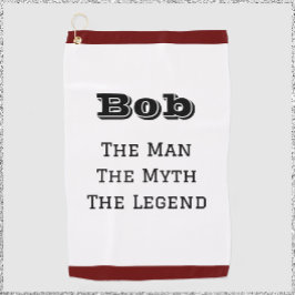 Het Man de mythe en de legendarische persoon Golfhanddoek