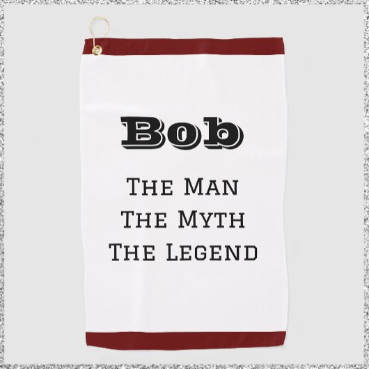 Het Man de mythe en de legendarische persoon Golfhanddoek