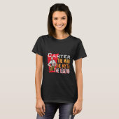 Het man de mythe van de legende Carter T-shirt (Voorkant volledig)