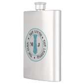 Het man de mythe van de legende gepersonaliseerde  flacon (Links)