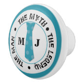 Het man de mythe van de legende gepersonaliseerde  keramische knop (Rechts)