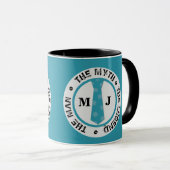 Het man de mythe van de legende gepersonaliseerde mok (Voorkant rechts)