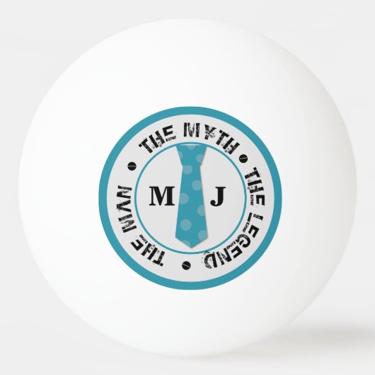 Het man de mythe van de legende gepersonaliseerde  pingpongbal (Voorkant)