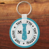 Het man de mythe van de legende gepersonaliseerde  sleutelhanger (Voorkant)