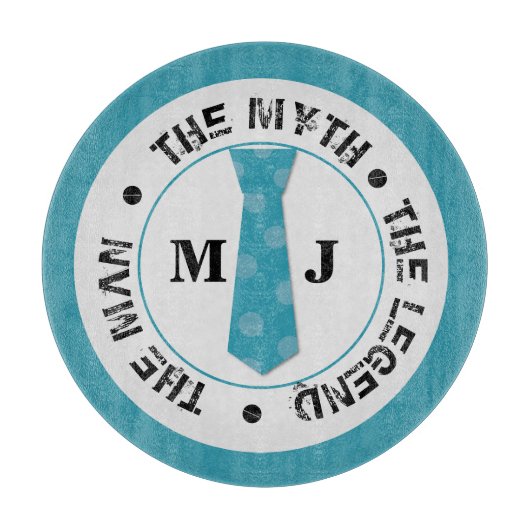 Het man de mythe van de legende gepersonaliseerde  snijplank (Voorkant)