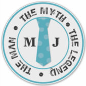 Het man de mythe van de legende gepersonaliseerde  sticker (Voorkant)