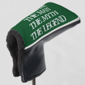 Het man de mythe van de legende golfafdekking golfheadcover (3/4 voorkant)