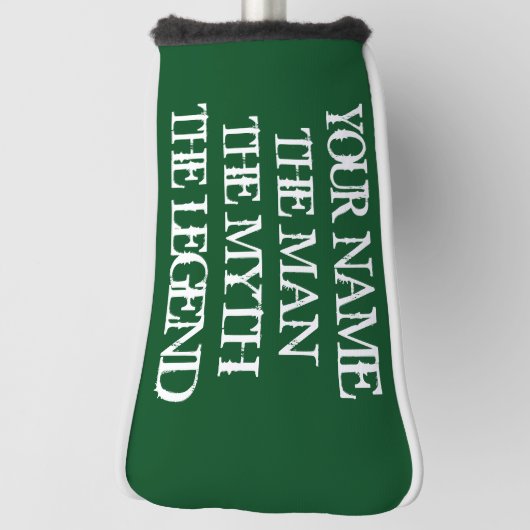 Het man de mythe van de legende golfafdekking golfheadcover (Draai 90)