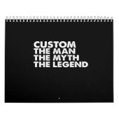 het man de mythe van de legende kalender (Hoes)