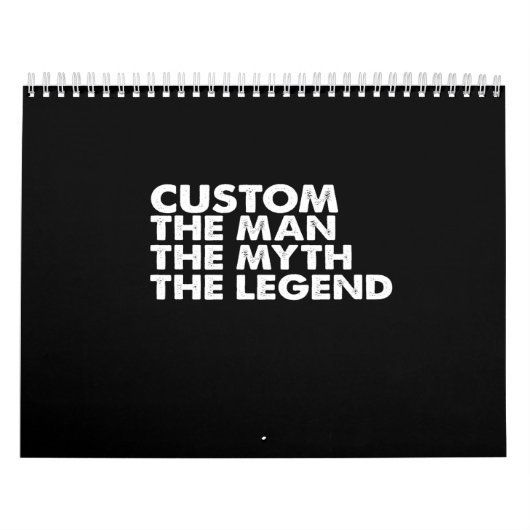 het man de mythe van de legende kalender (Hoes)