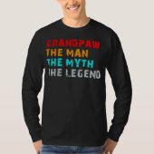 het man de mythe van de legende opgraven t-shirt (Voorkant)