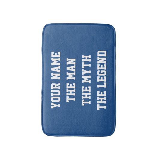 Het man de mythe van de legende slipbadmat badmat (Voorkant Verticaal)