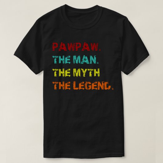 het man de mythe van de legende t-shirt (Design voorkant)