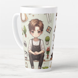 Het man, de vrouw ver. 1 latte-mok latte mok