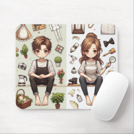 Het man, de vrouw ver.1 muismat