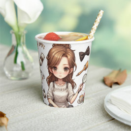 Het man, de vrouw ver. 1 papieren beker