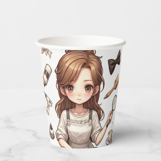 Het man, de vrouw ver. 1 papieren beker (Achterkant)