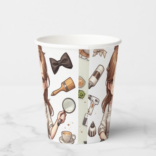 Het man, de vrouw ver. 1 papieren beker (Rechts)