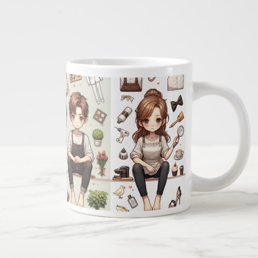 Het man, de vrouw ver. 1 speciale mok (Rechts)