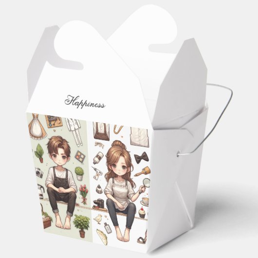 Het man, de vrouw ver. 1 voorkeursvak bedankdoosjes (Open)