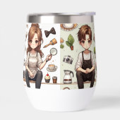 Het man, de vrouw ver. 1 waterfles (Links)