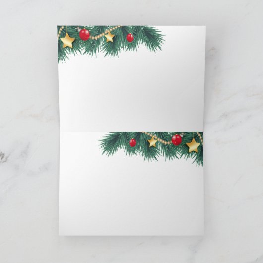 Het man en de hulst van de peperkoek op houten feestdagen kaart (Binnen)