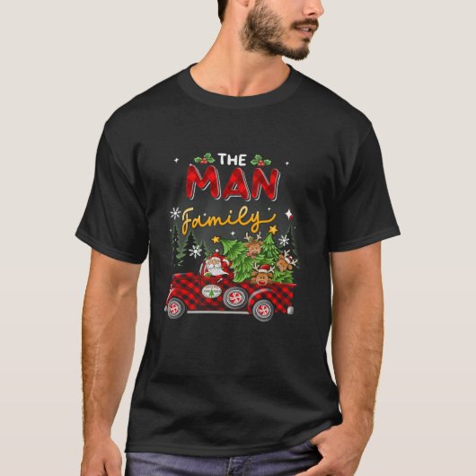 Het Man Familie Kerst Matching Pyjama Groep Gi T-shirt (Voorkant)