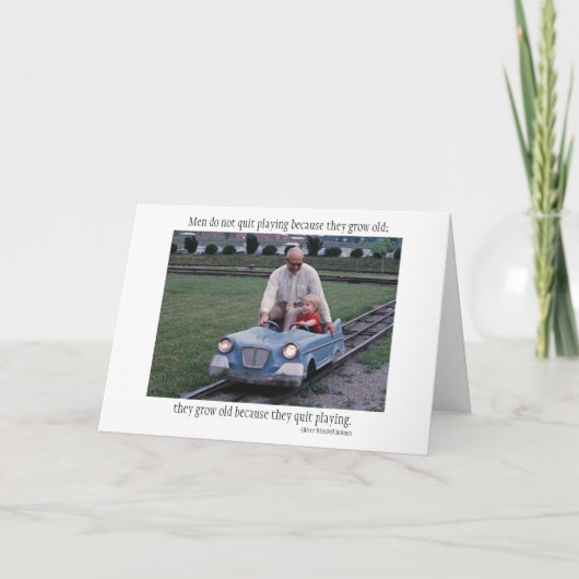 Het man houdt met op speel… geen kaart (Voorkant)