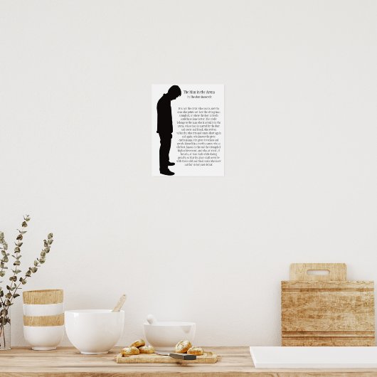 Het Man in de arena 11 X 14 Poster (Keuken)