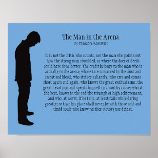 Het Man in de arena 14 x 11 inch Poster
