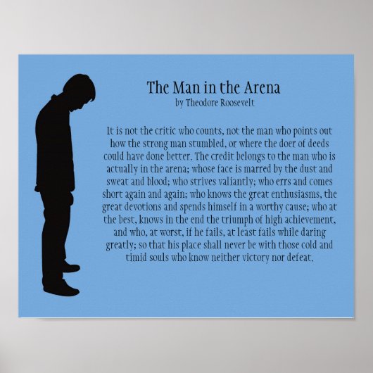 Het Man in de arena 14 x 11 inch Poster (Voorkant)