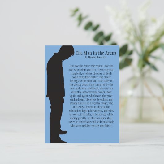 Het Man in de arena Briefkaart (Staand voorkant)