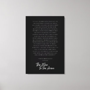 Het Man in de Arena - Canvas Art - Zwart-wit Afdruk