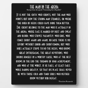 "Het Man in de arena" Fotoplaat